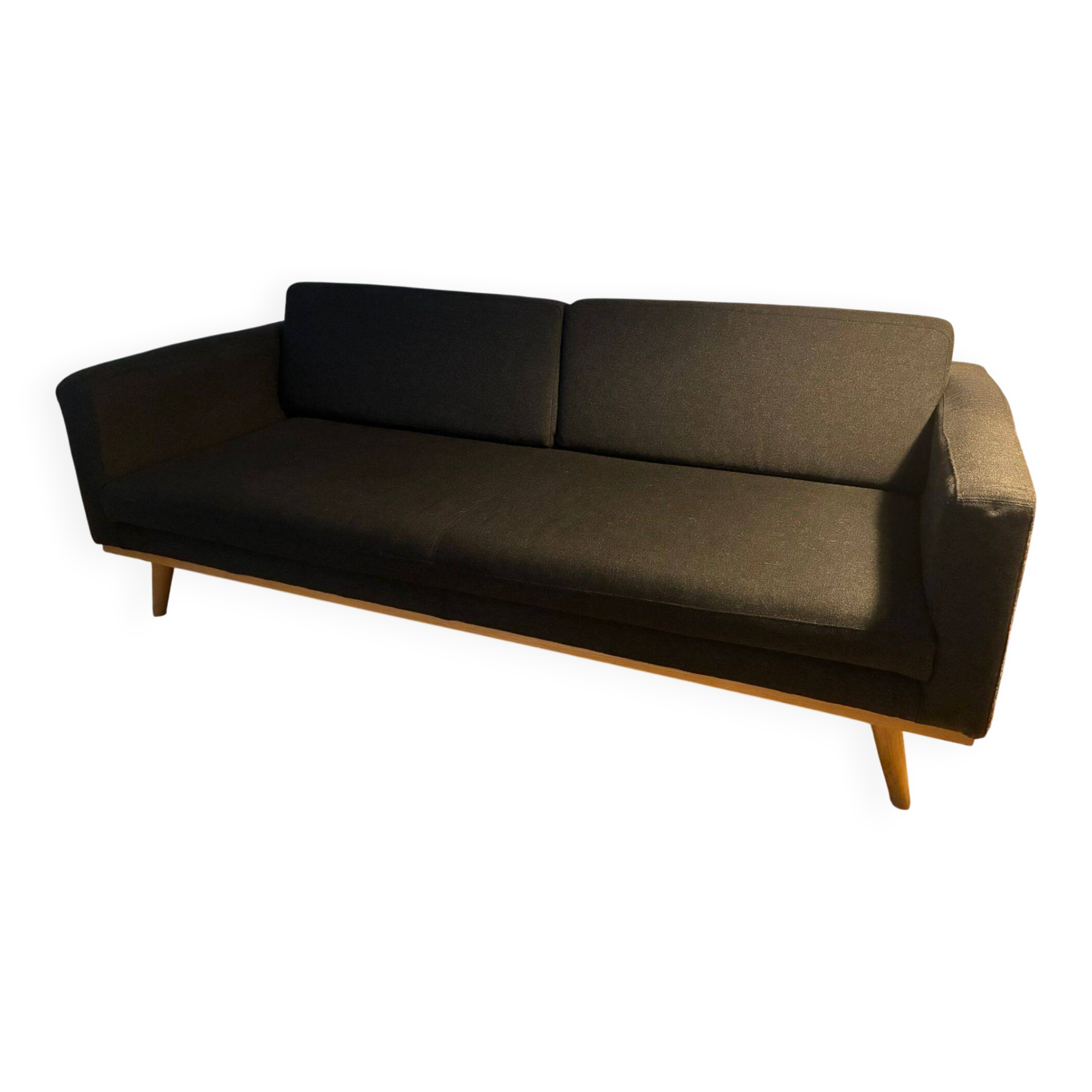 Dark grey 3-seater Scandinavian-style sofa by Habitat