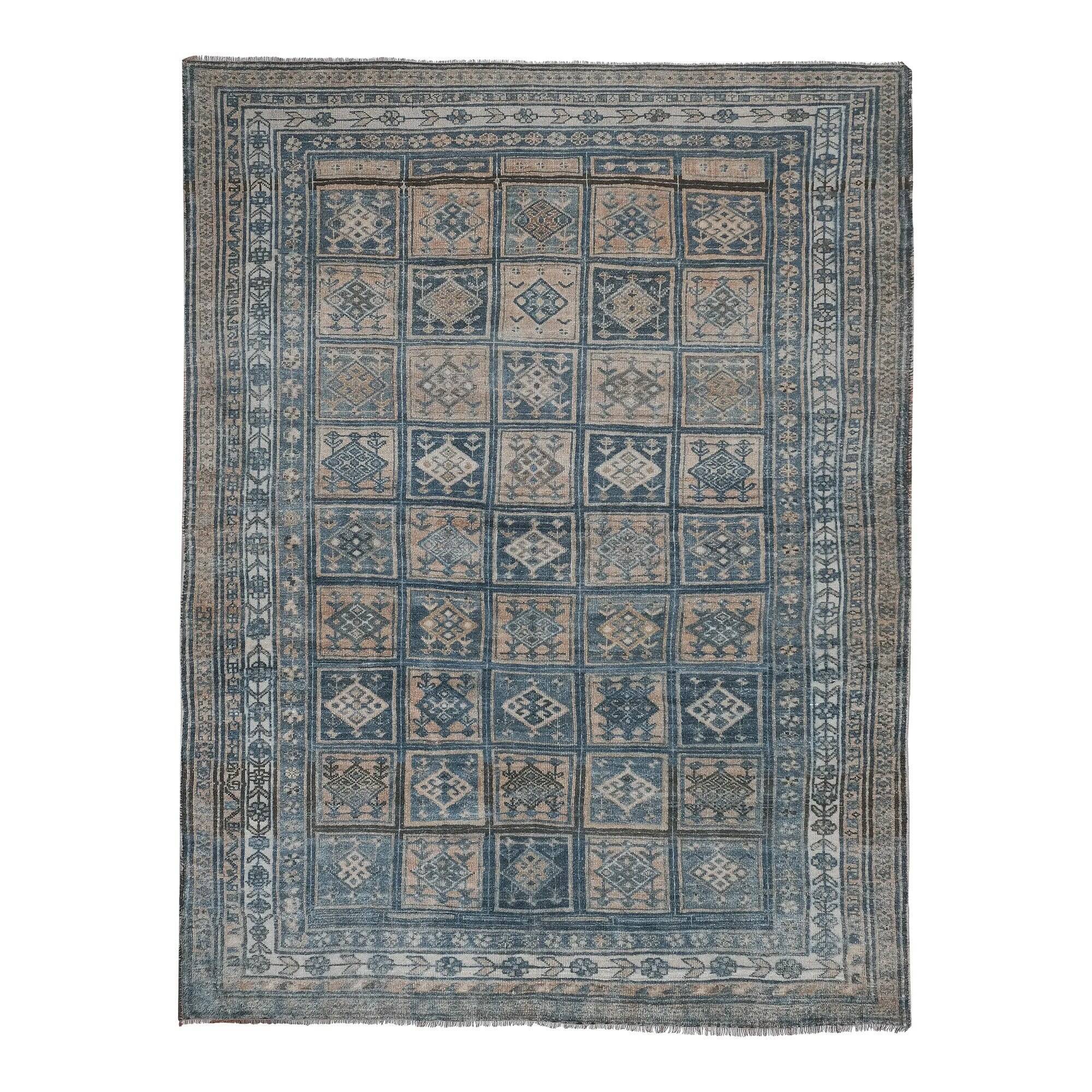 Vintage Turkish handmade rug 222x301 cm