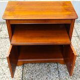 Small sideboard, TV unit, hifi in solid wood, walnut, Louis Philippe style