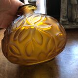 Art Deco glass vase Sabino