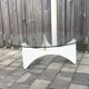 TZ75 round glass coffee table by Werner Blaser for 't Spectrum 1960s