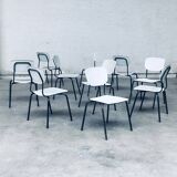 Industrial Dutch Stacking Chairs, 1960s, Set of 10