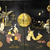 Small Chinese Buffet Decorated With Semi-Precious Stones