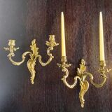 Appliques en bronze doré, Rocaille