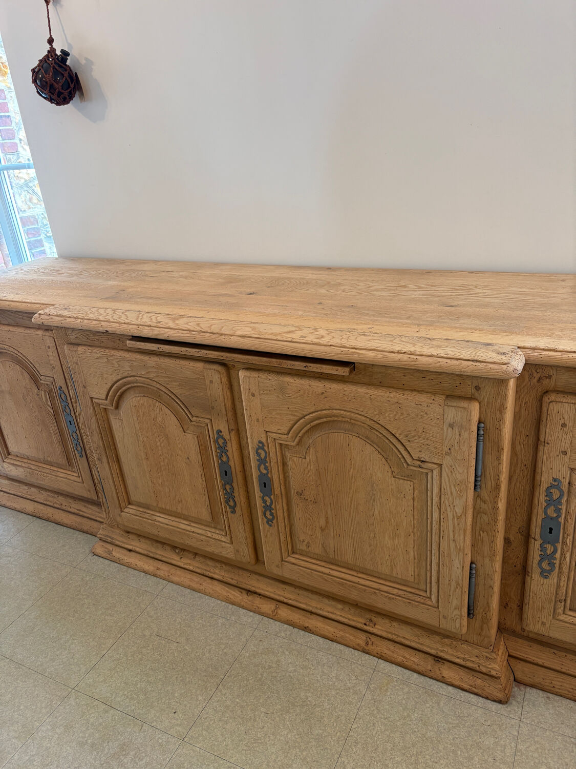 Oak enfilade sandblasted