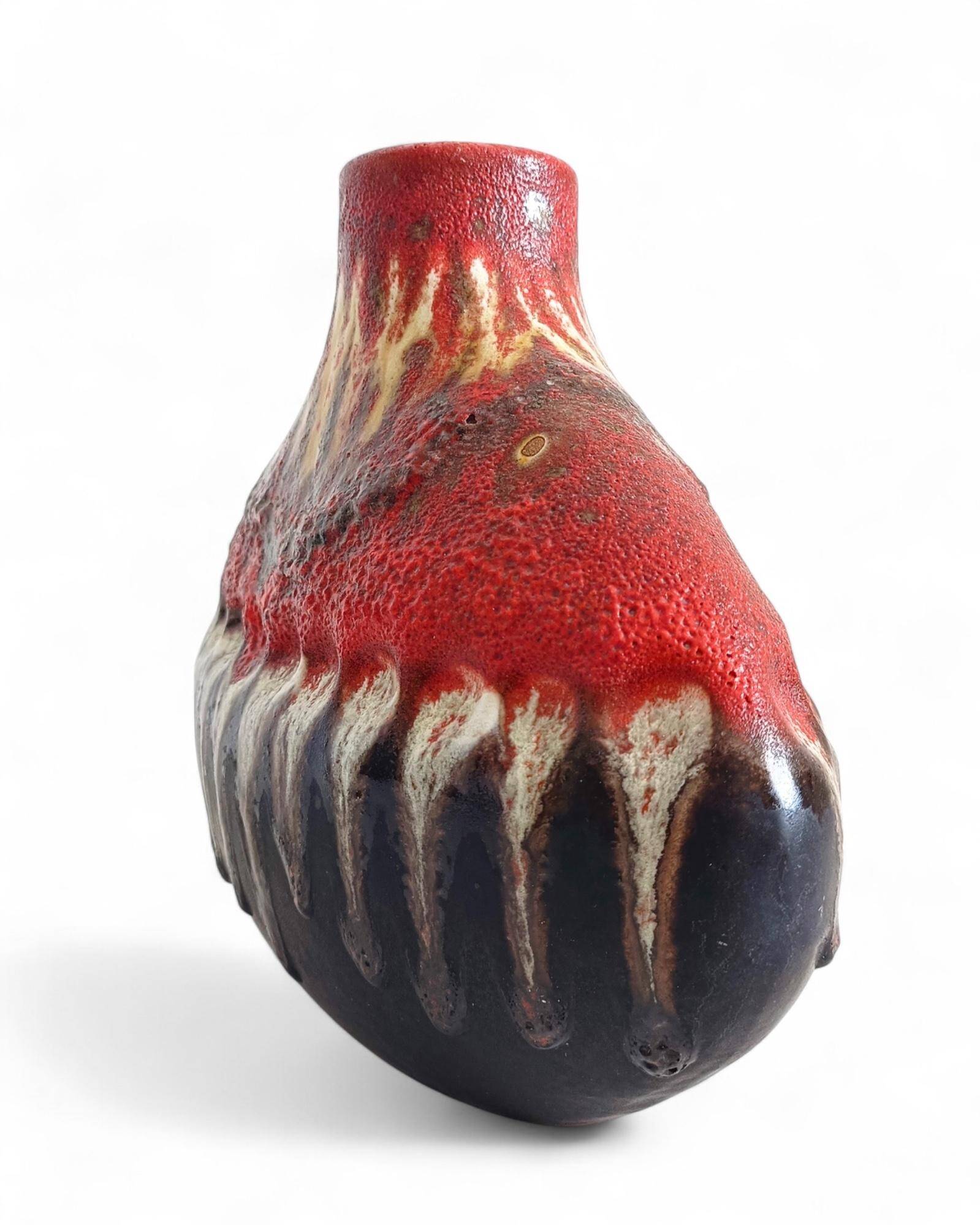 Sculptural West German Ceramic Vase by Carstens Tönnieshof, c. 1950s