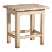 Table ancienne en pin massif blanc (vers 1920)