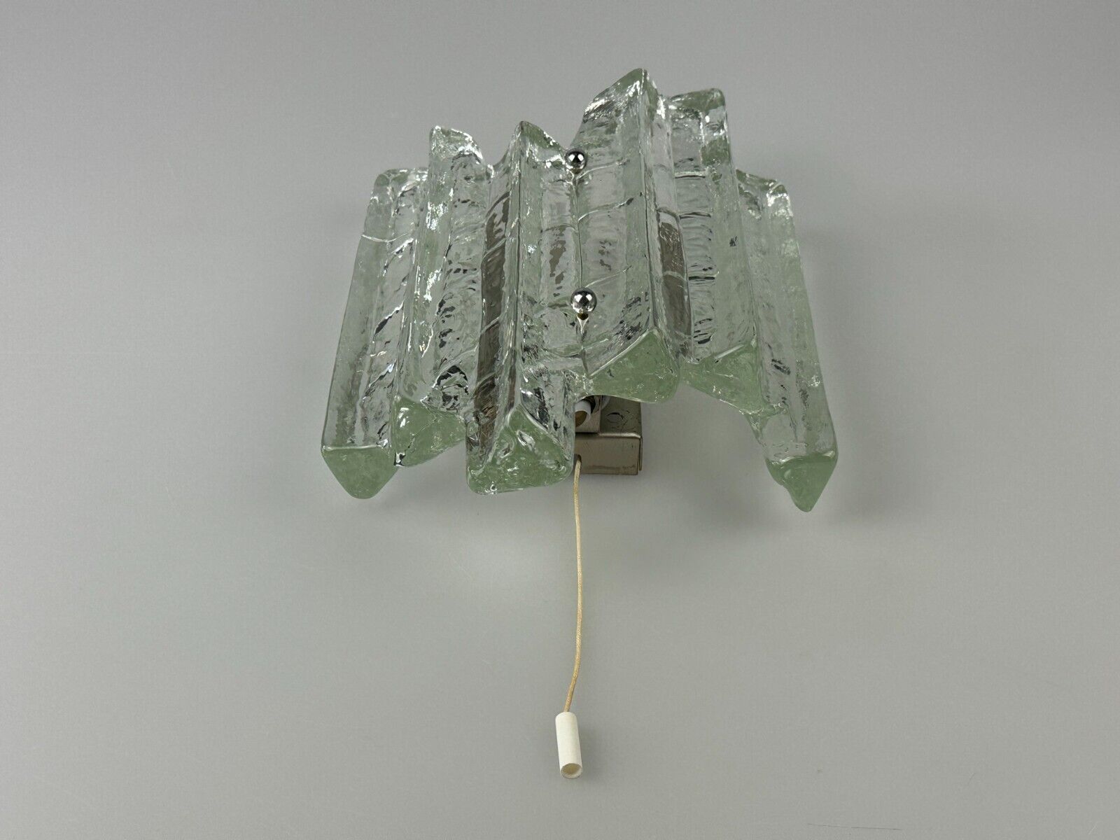 Wall lamp Wall Sconce Fischer Leuchten Germany Ice Glas Design