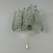 Wall lamp Wall Sconce Fischer Leuchten Germany Ice Glas Design