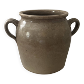 Old grease pot, glazed stoneware