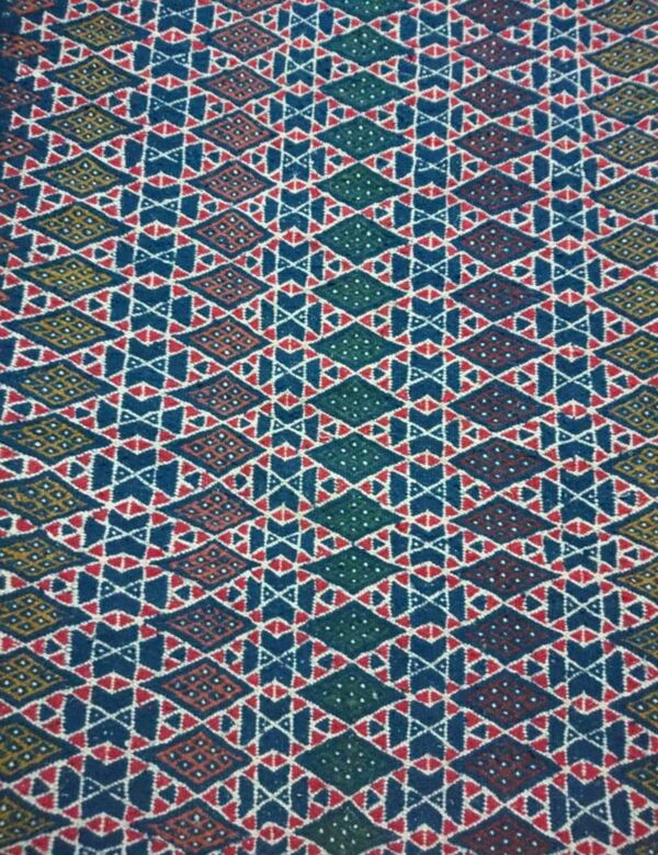 tapis berbère bleu fait à la main 11àX210cm
