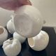 Set of 6 vintage ceramic fruit vases/cachepots