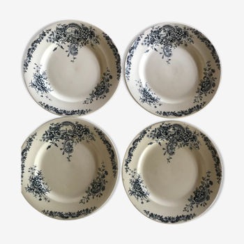 Lot de 4 assiettes Salin Terre de Fer