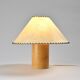 Table lamp in solid pine, French craftsmanship, 1970s.