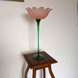 Ancien bougeoir en verre italien