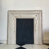 Wooden fireplace mantle