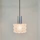 Mid-century modern bubble glass pendant/ceiling lamp by helena tynell for limburg, germany, 1960s