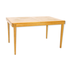 table de salle à manger en chêne, erik wørtz, suède, 1960