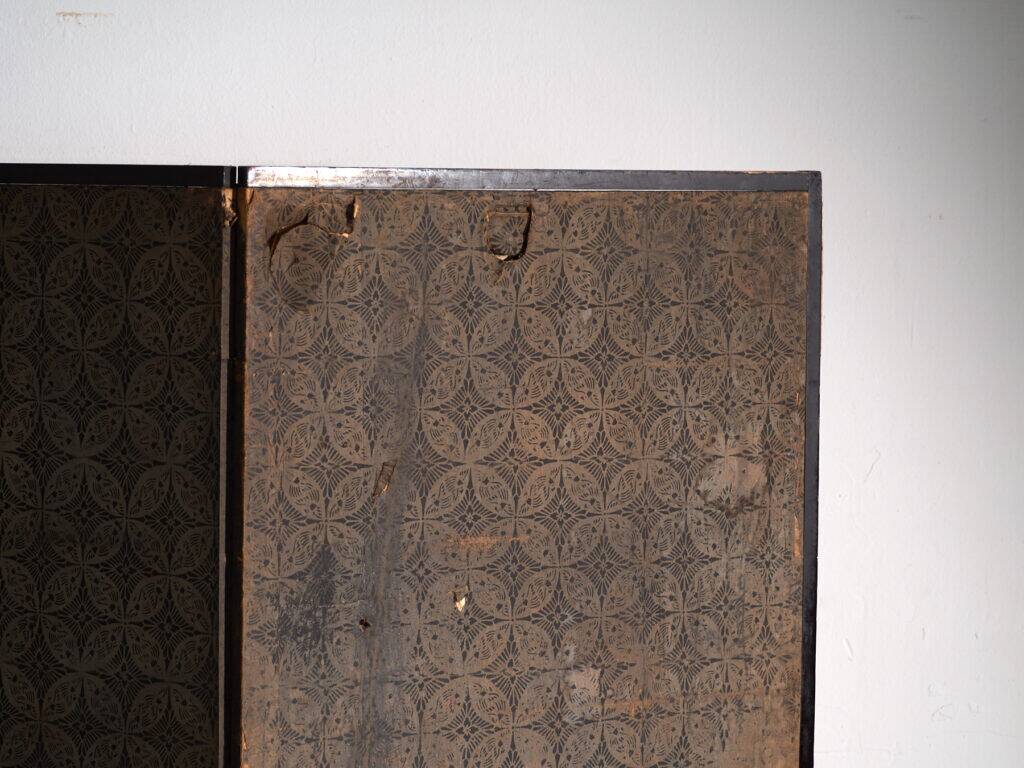 Antique Japanese six-panel screen with box – Japan, circa 1900