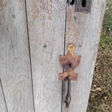 Old wooden door 110x97 cm Vintage