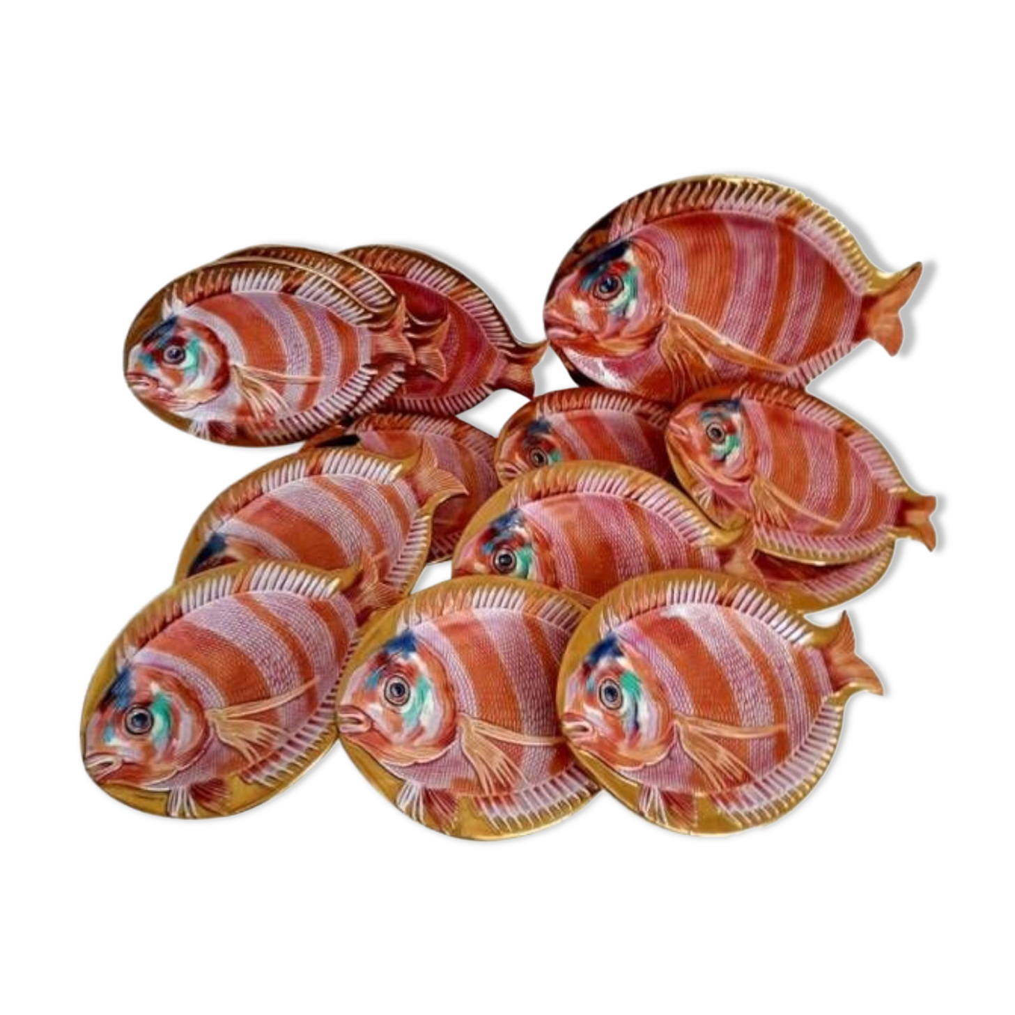 Vintage fish dessert service