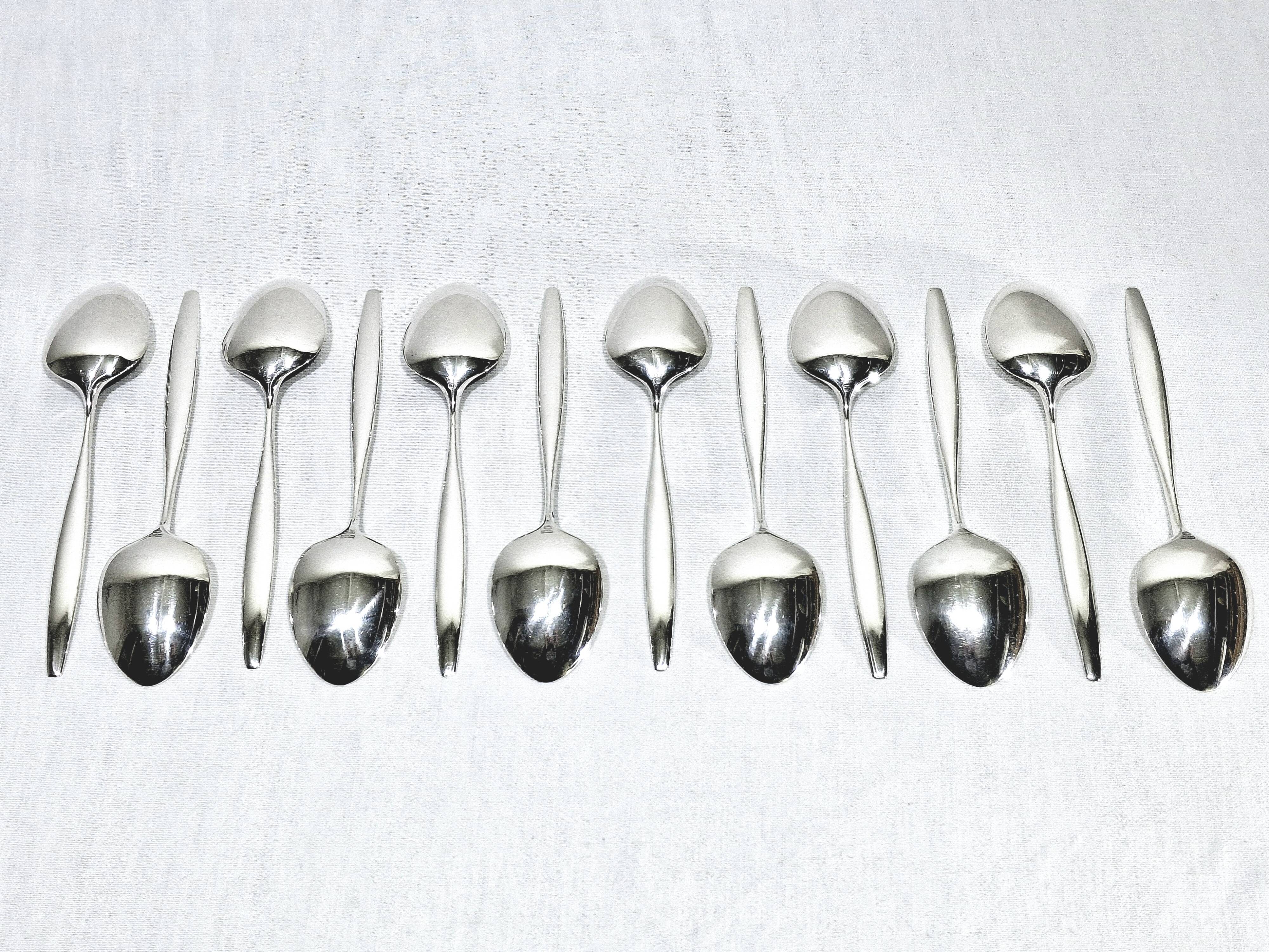 Georg jensen cutlery - cypress model - 133 pieces, sterling silver