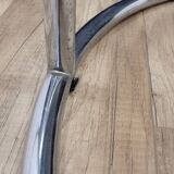 Glass and chrome coffee table