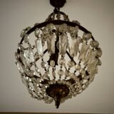 lustre plafonnier à pampilles