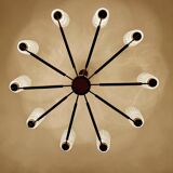 Large Vintage Scandinavian Pendant Light 60s