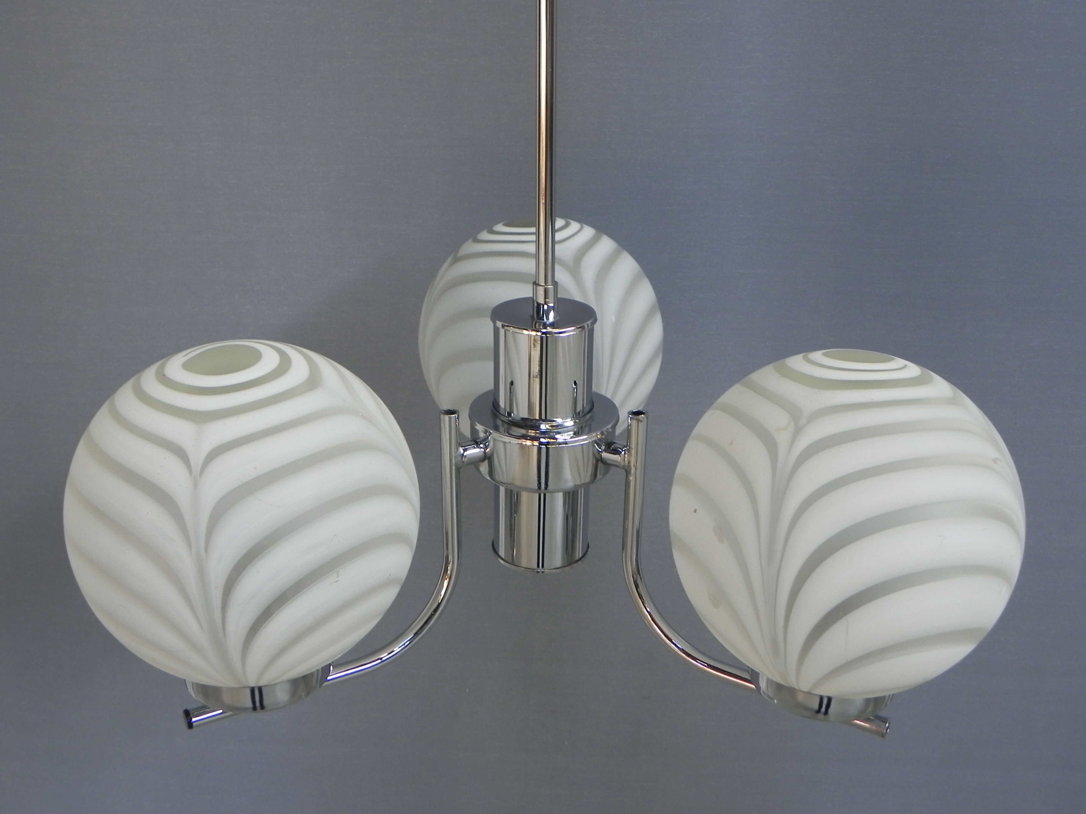 Vintage chandelier with 3 globes