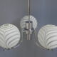 Lustre vintage avec 3 globes