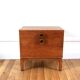 Vintage modernist oak bedside table 1960