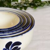 Set of 5 Salins-Les-Bains bowls
