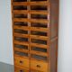 English Haberdashery Shop Cabinet with Glass Fronted Drawers, Circa 1930s