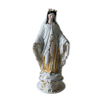 Vierge en porcelaine de Paris XIXe