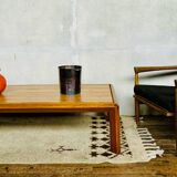 Vintage light wood coffee table from the 1960s