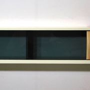 Smoked glass wall shelf