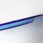 Vintage Cobalt Blue Glass Platter: Mid-Century Centerpiece, Borgonovo Italy