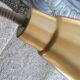 Designer desk lamp in gold metal 2 flexible arms from the 70s