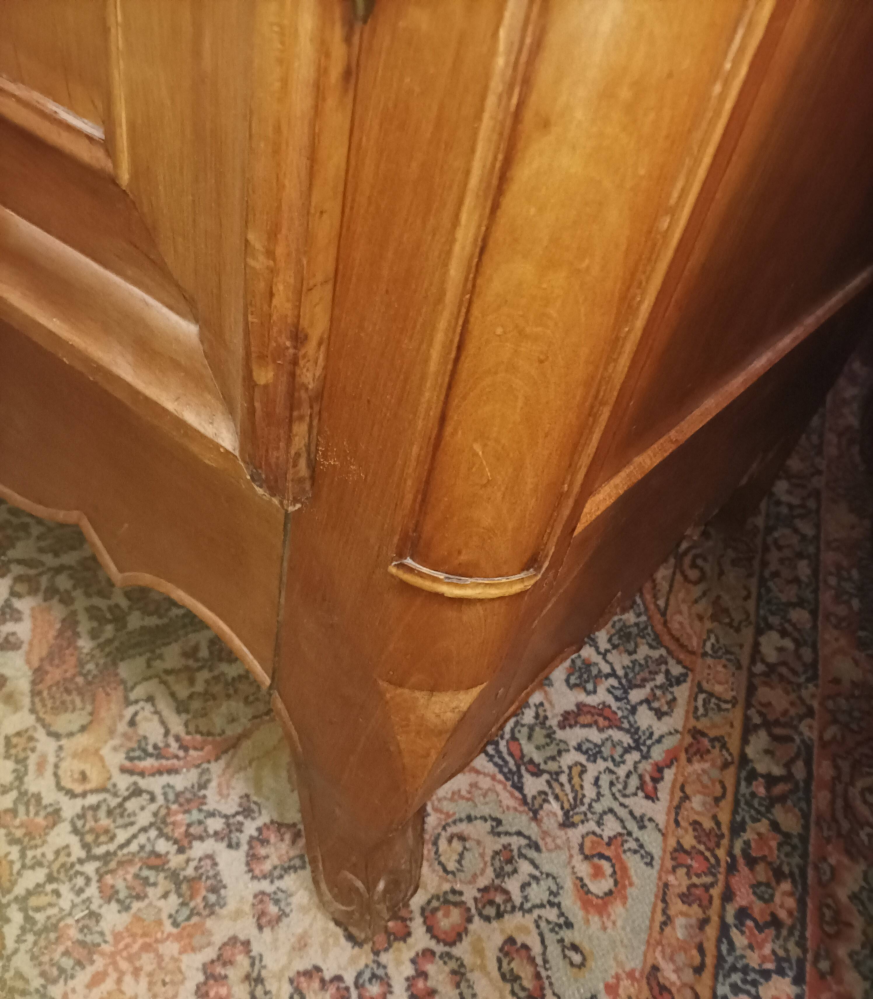 Louis XV wardrobe in light oak