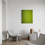 Abstract Monochrome anise green 100x81 cm