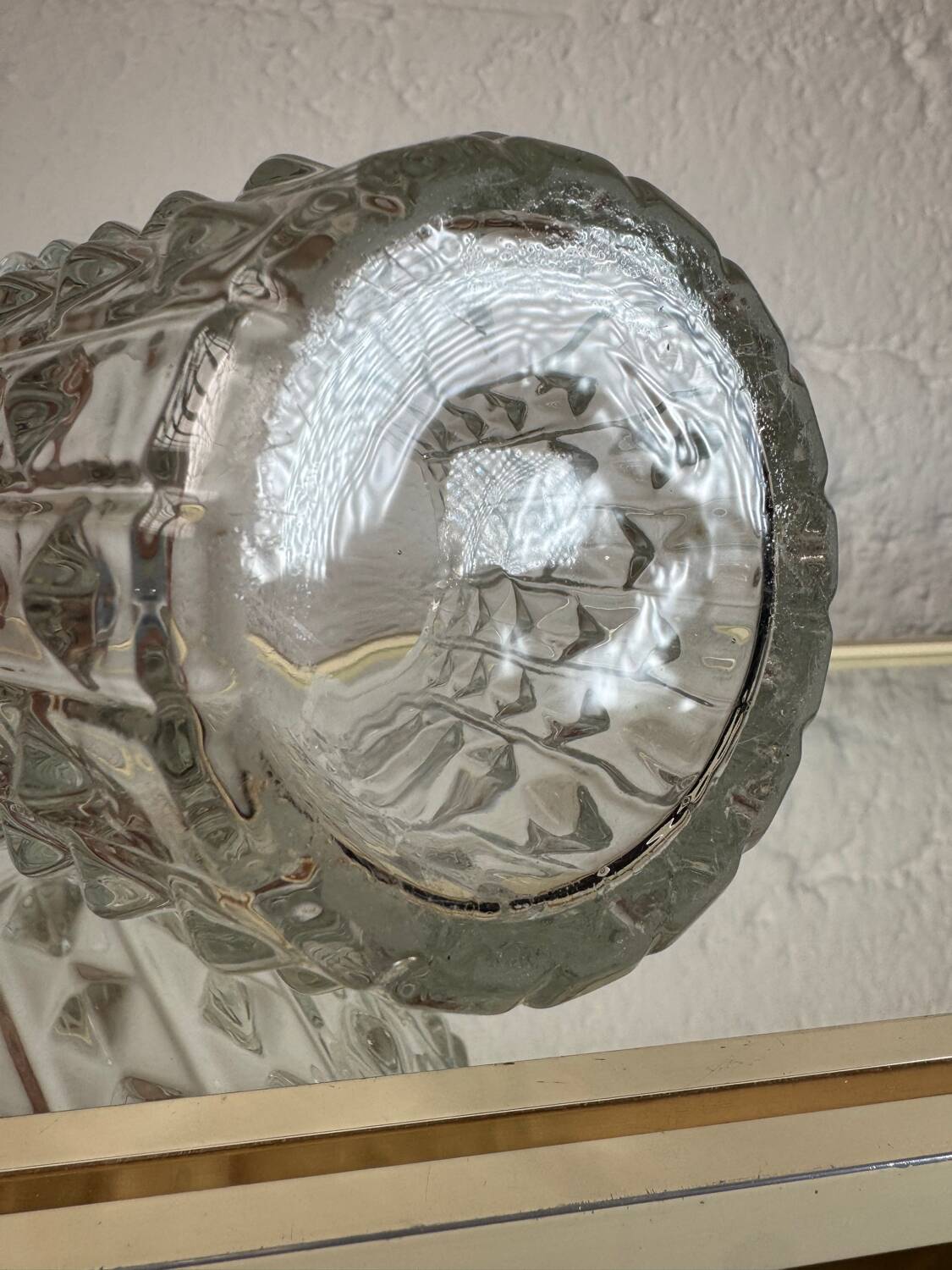 Vase verre de cristal vintage