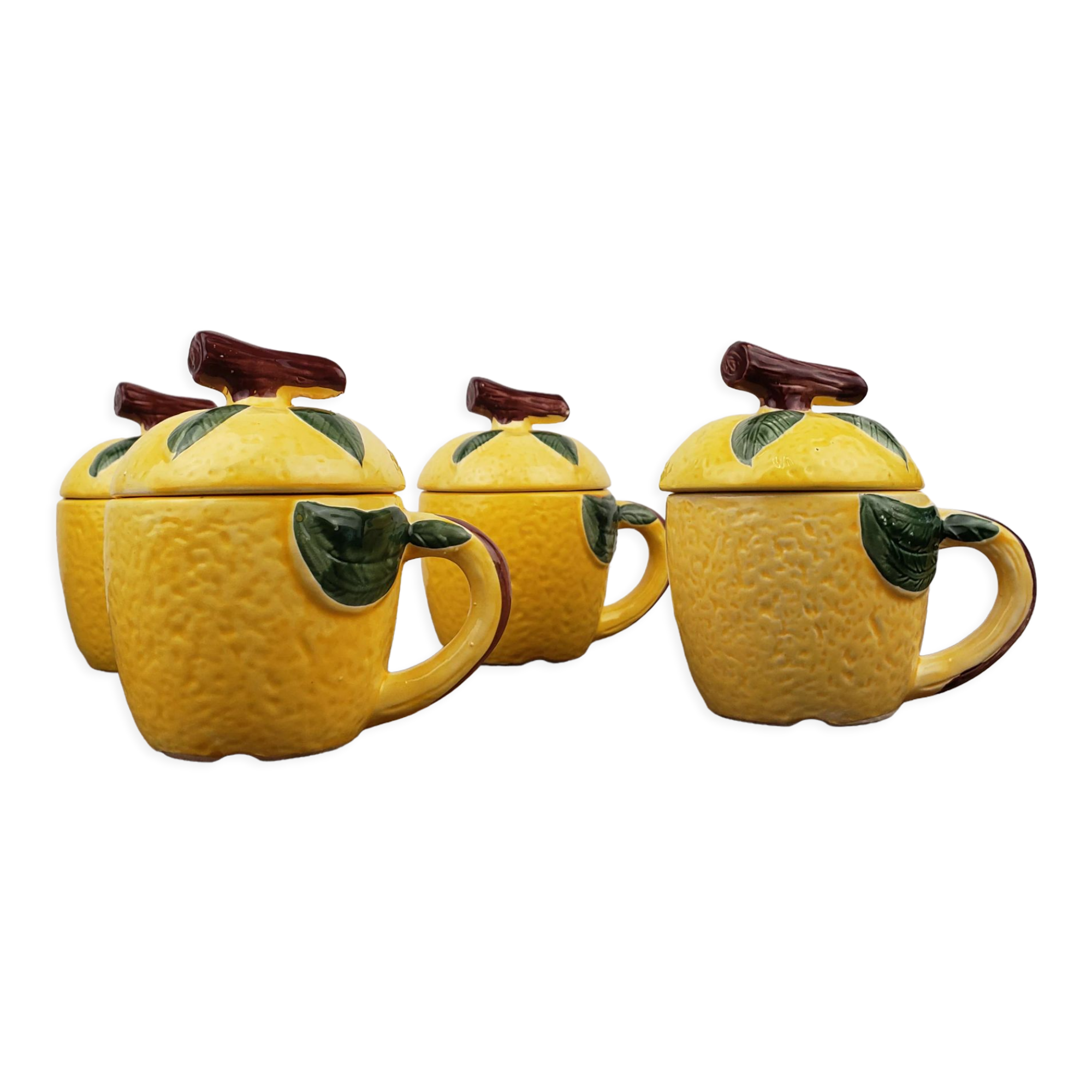 Lemon slurry cups with lid