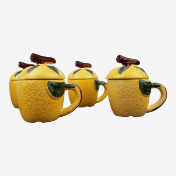 Lemon slurry cups with lid