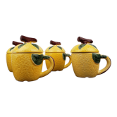 Lemon slurry cups with lid