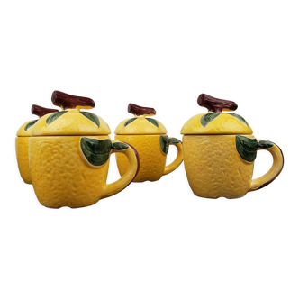 Lemon slurry cups with lid