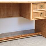 Bamboo and Rattan Desk by Dal Vera