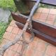 Banc de jardin pied fonte