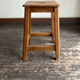 Boarding school stool in oak and plywood 1950