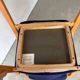 Série de deux chaises empilanle en hêtre courbé style scandinave IKEA